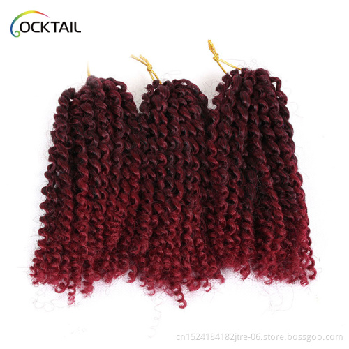 mali bob kinky curly crochet hair extensions,  jerry curl braiding hair, 3 packs synthetic pieces jerry curl crochet hair braid
